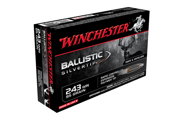 WINCHESTER BALLISTIC SILVER TIP 243WIN 95GR POLYMER TIP (20)