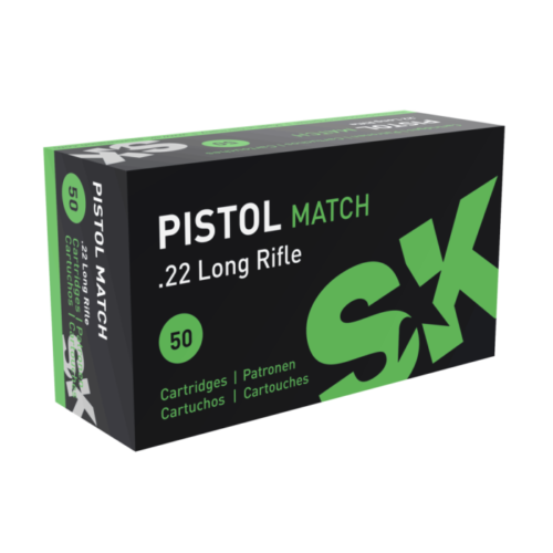 SK 22LR Pistol Match 40gr LRN 938fps 500pk