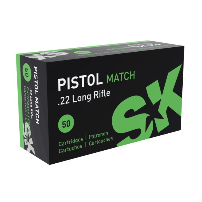 SK 22LR Pistol Match 40gr LRN 938fps 500pk