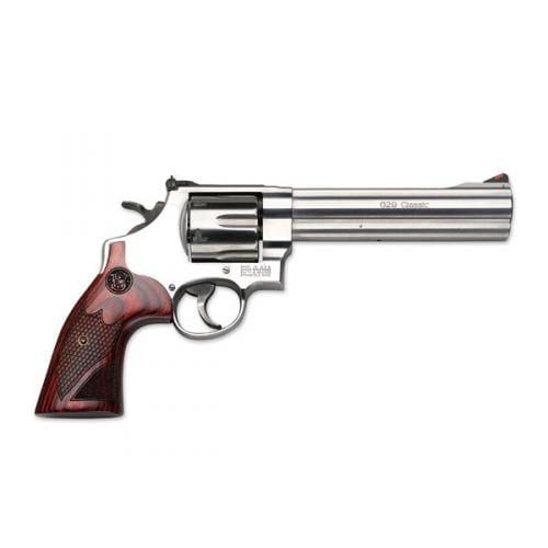 SMITH AND WESSON .44 M629 CLASSIC DELUXE 6.5 INCH BBL 6 SHOT WITH CUSTOM ROSEWOOD GRIPS