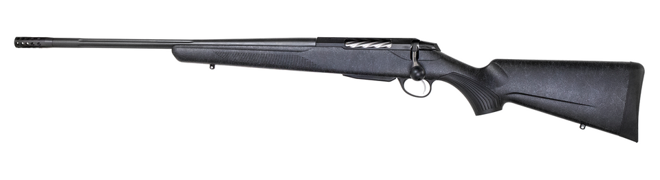 Tikka T3x Lite Roughtech Black LEFT HAND 7mm REM MAG Muzzle Brake 24.3 INCH BARREL D18 PROFILE