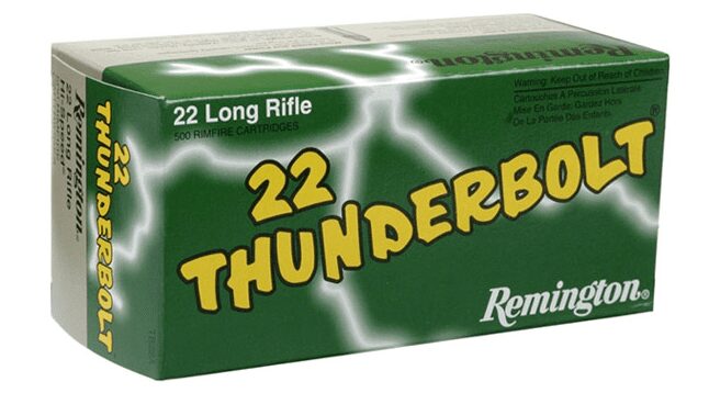 REMINGTON 22LR 40GR HV RN THUNDERBOLT 1255FPS (500 PACK)