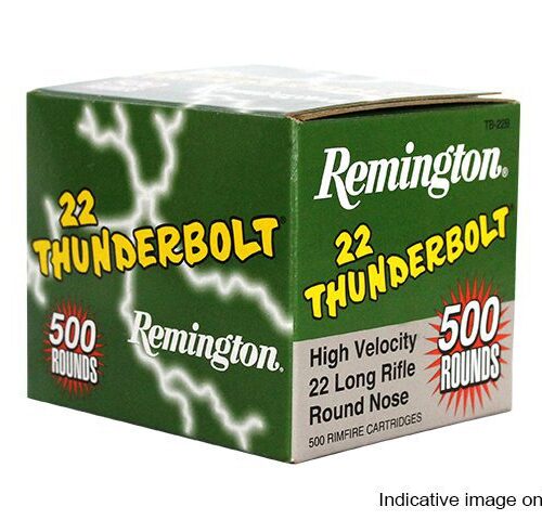 REMINGTON 22LR 40GR HV RN THUNDERBOLT 1255FPS (500 BULK PACK ONLY)