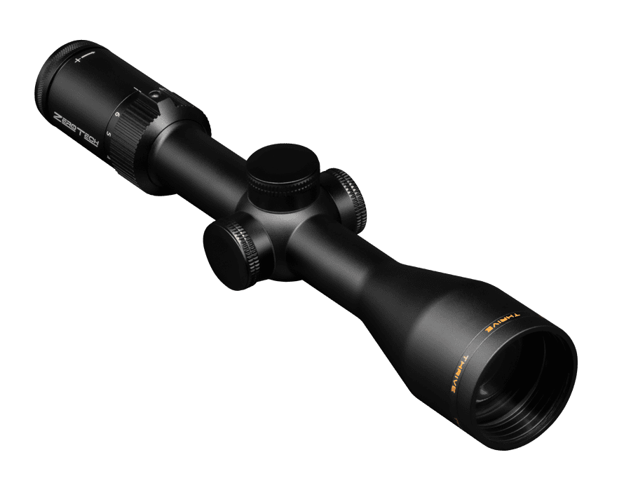 ZERO TECH THRIVE 4-16X50 WITH 30MM TUBE – CAPPED TURRETS AND MIL DOT REICLE (MOA)