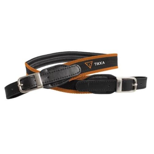 TIKKA Black & Orange Nylon & Leather Sling (no swivel)