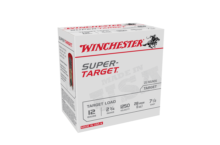 Winchester Super Target 12ga 1250fps 7.5 2-3/4 Inch 28gm SHOTSHELL (250 PACK)
