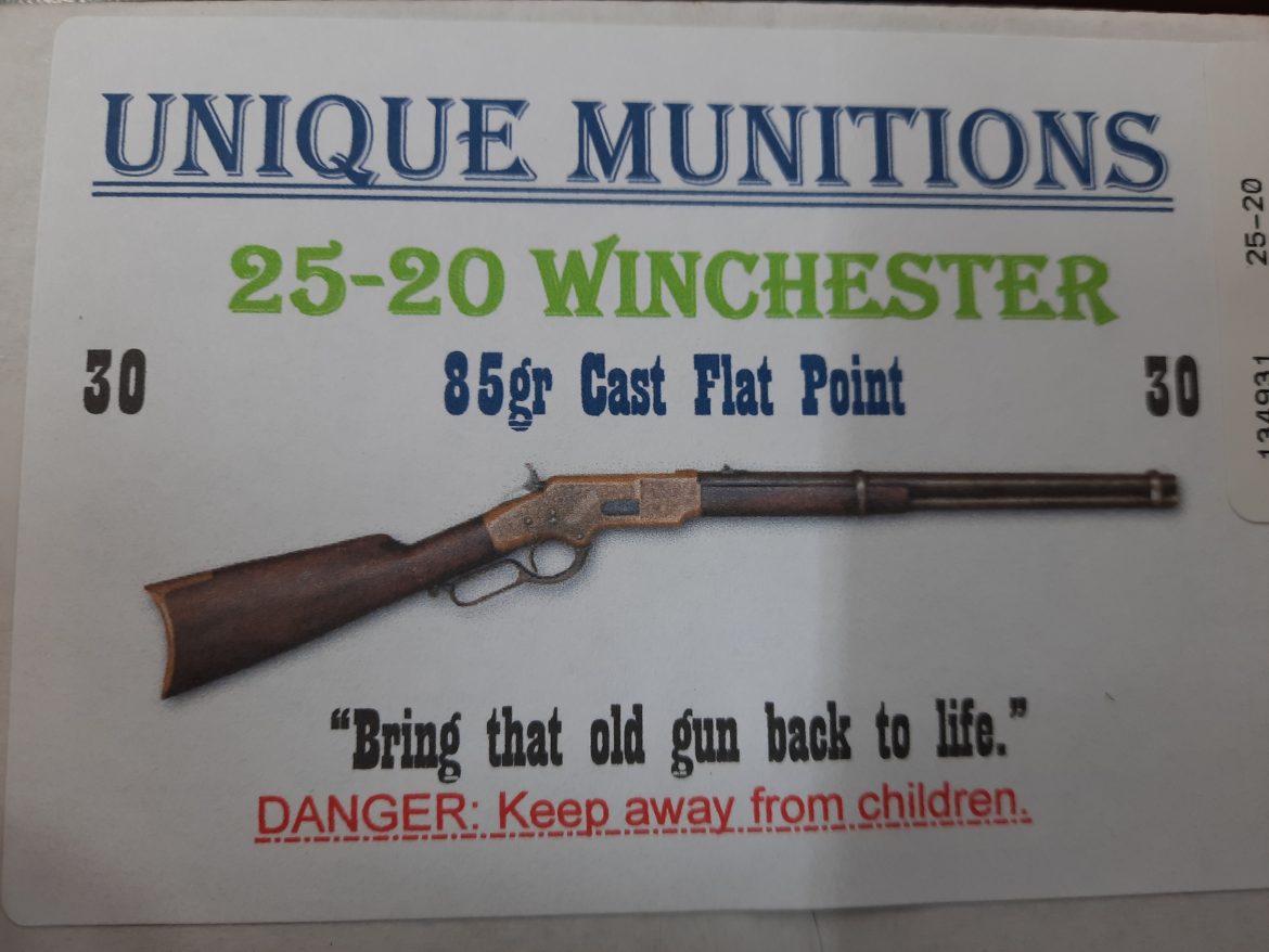 25 20 85GR CAST FP (30 ROUNDS) UNIQUE MUNITIONS