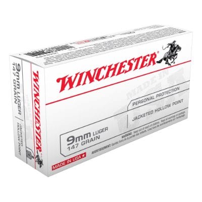Winchester USA value pack 9MM 147gr JHP (50 rounds)