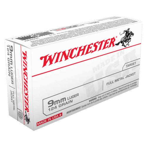 Winchester USA value pack 9MM 124gr FMJ (50 PACK)