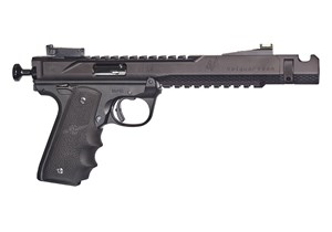 VOLQUARTSEN BLACK MAMBA BLACK 22LR, 10 SHOT CASED W/ TWO MAGAZINES HOGUE GRIPS COMPETITION BOLT THREADED MUZZLE FITTED WITH VOLQUARTSEN ACURIZING KIT
