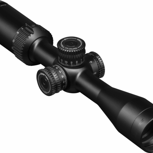 ZERO TECH VENGEANCE 3-12X40 WITH 1 INCH TUBE – POP LOCK TURRETS AND DUPLEX REICLE (MOA)