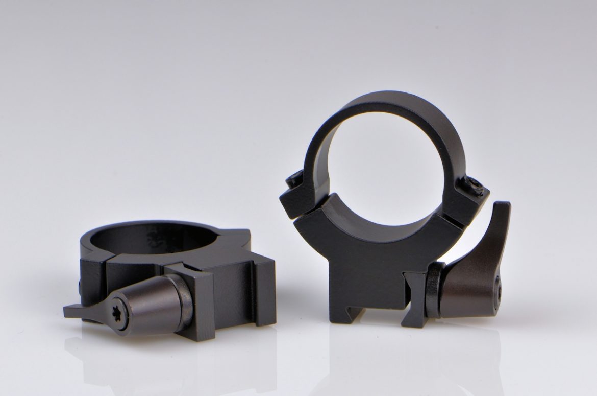 WARNE 1 INCH 7.3/22 QD HIGH MATTE RINGS