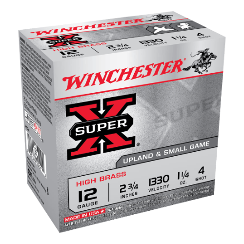 Winchester Super X HS 12G NUMBER 4 SHOT 2-3/4inch 36gm (250 ROUNDS)