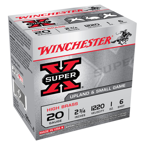 Winchester Super X 20G 6 2-3/4 28gm HS (250 Rounds)