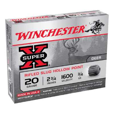 Winchester Super X 20G rifled slug 2-3/4 21gm 250pk