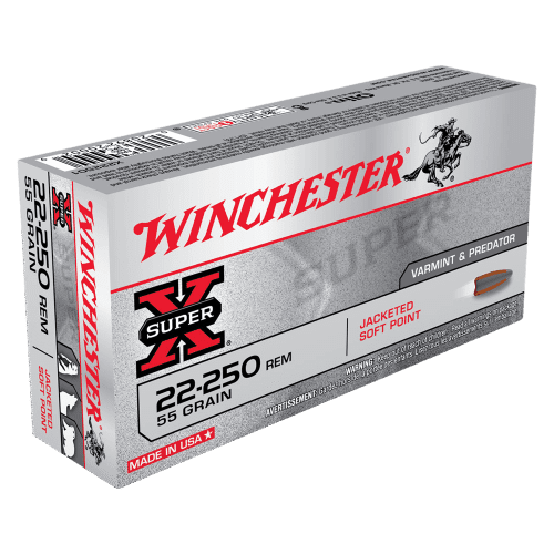 WINCHESTER VARMINT X 22 250 REM 55GR PT (20 PACK)