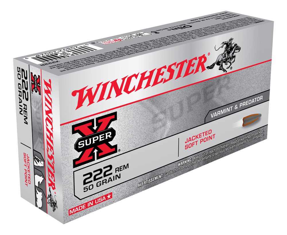 Winchester Super X 222Rem 50gr PSP (20 ROUNDS)