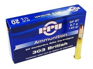 PPU 303 BRITISH 150GR SOFT POINT