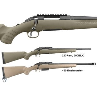 RUGER AMERICAN RIFLE RANCH 450 BUSHMASTER BLUED 16inch BRAKE