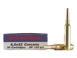 PPU 6.5×52 Cacarno 139gr Soft Point Boat Tail (20 Pack)