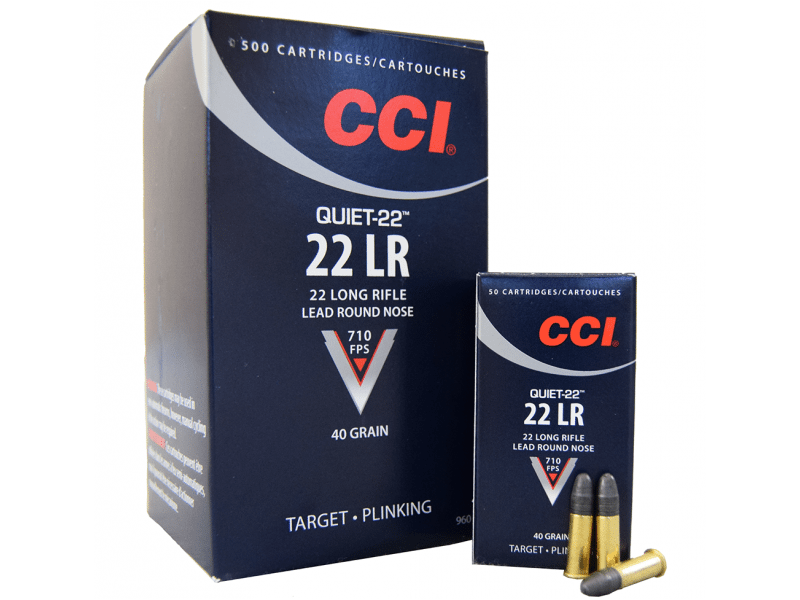 CCI 22LR QUIET 40GR LRN 710FPS (500pcs)