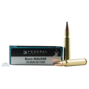 FEDERAL 8MM MAUSER 170GR SP POWER-SHOK