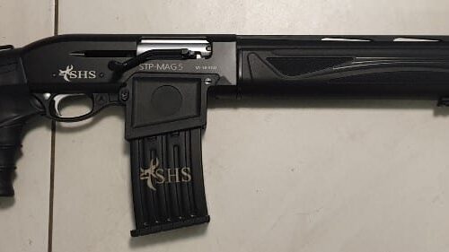 SHS Straight Pull 12G Synthetic 20in with Detachable Magazine And Adjustable Stock