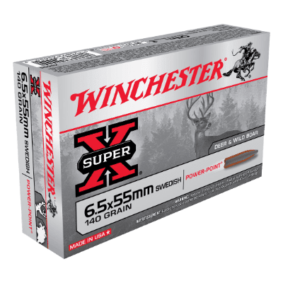 Winchester Super 6.5×55 Swedish 140gr SP (200 Rounds)